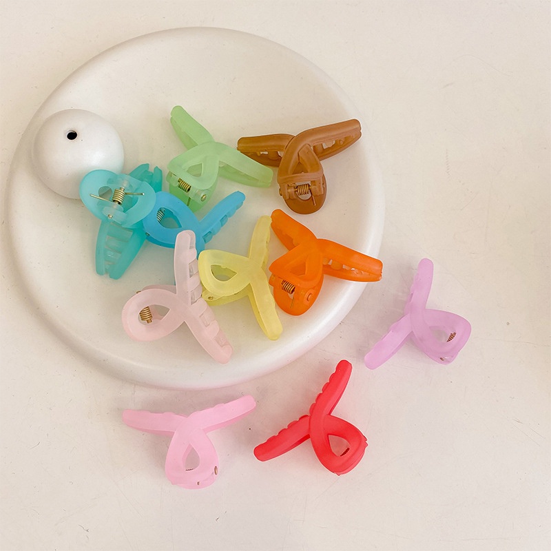 Kẹp Tóc Nhựa Màu Sắc Dễ Thương Xinh Xắn Cho Bé Gái