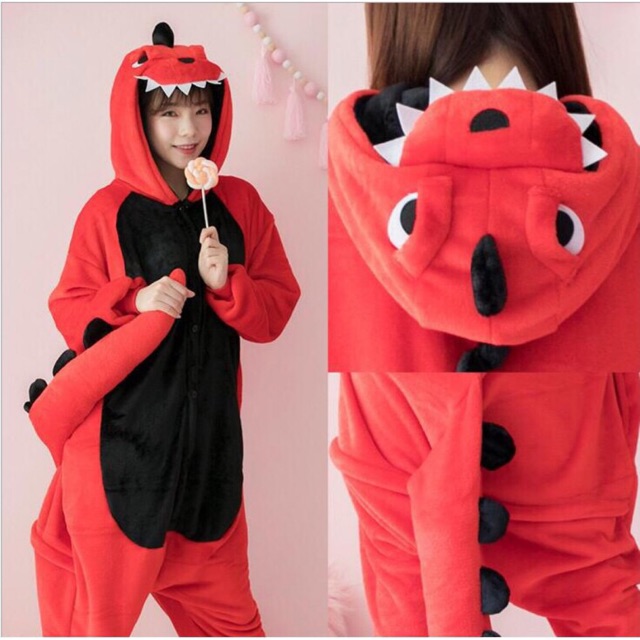 Bộ đồ khủng long đỏ siêu độc