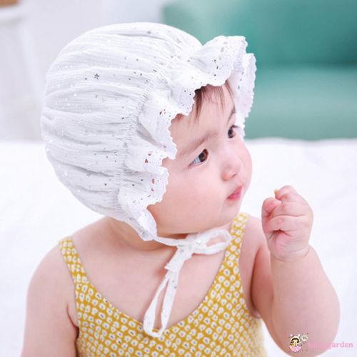 Mũ cotton họa tiết ngôi sao dễ thương cho bé gái