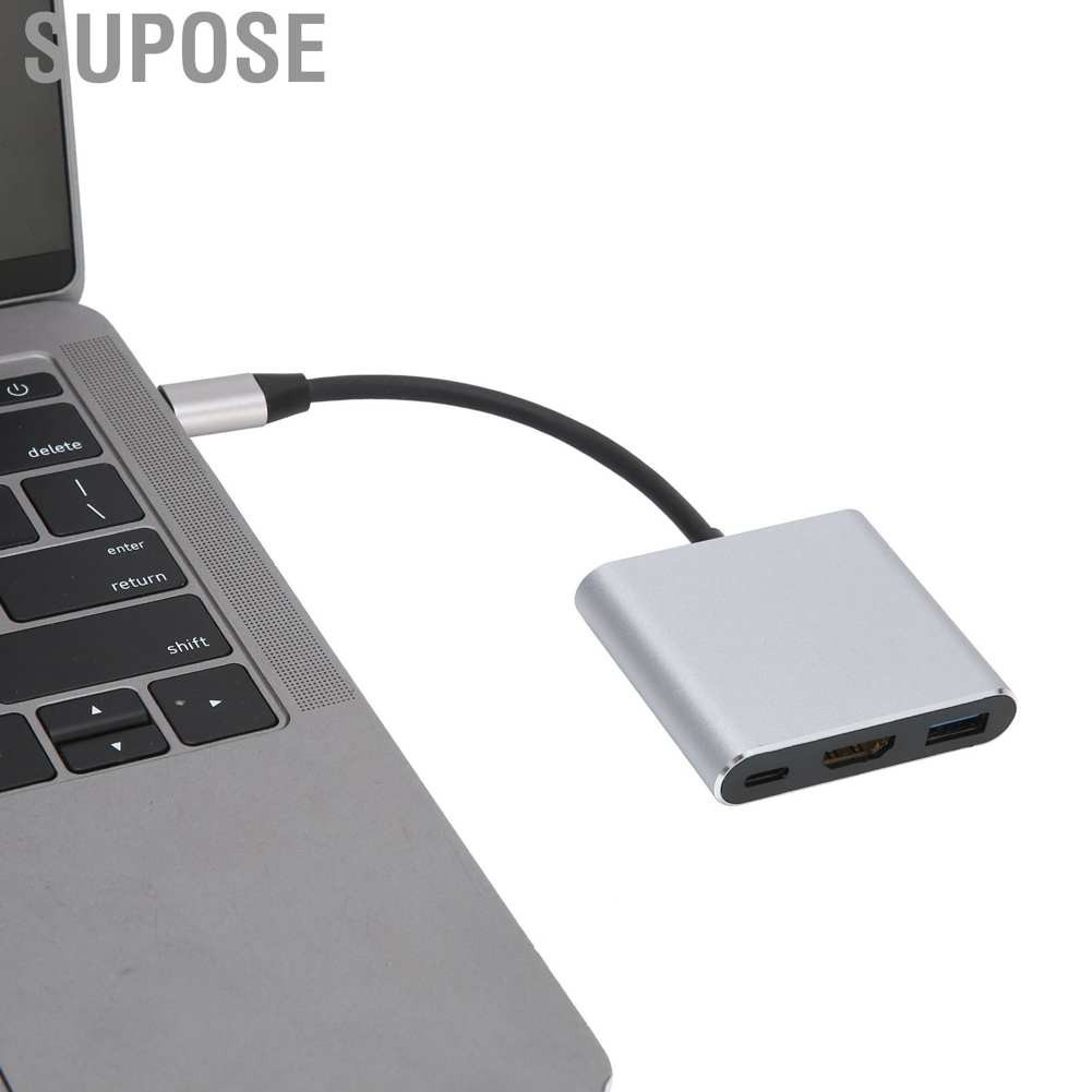 Bộ Chuyển Đổi 3 Trong 1 Usb 3.1 Hub Type-C Sang 3.0 Hdmi 4k Hd