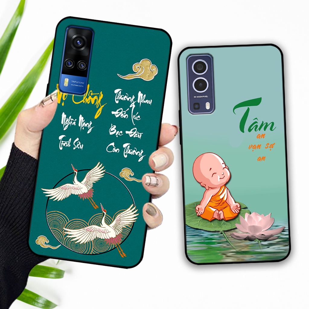 Ốp lưng Vivo Y51 2020 - Vivo Y53s - Vivo Y72 5G in hình phong cách chữ thư pháp cha mẹ, tài lộc