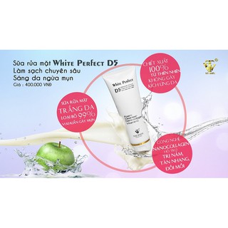 Công dụng sữa rửa mặt Top White D5