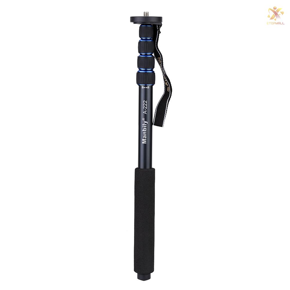 ET Telescopic  Adjustable Portable Aluminium Alloy Photography DSLR Camera Camcorder Monopod Unipod Pole Walking Stick for   Pentax Olympus Elders