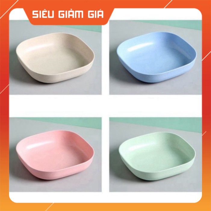 Set 8 Chiếc Đĩa Lúa Mạch Mẫu Mới Tone Màu Pastel Ngọt Ngào /Combo 8C Đĩa Lúa Mạch