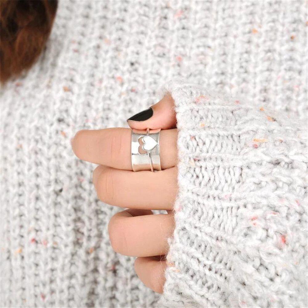 Nhẫn Hình Trái Tim Phong Cách Vintage Giúp Giảm Căng Thẳng