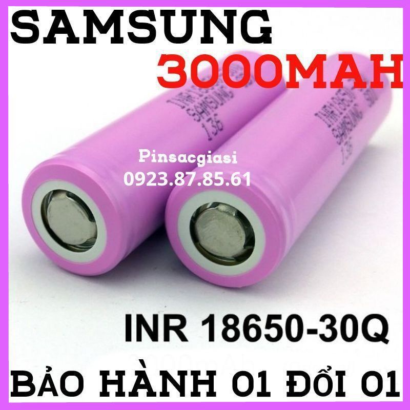 Pin 18650 SAMSUNG INR 30Q 3000MAH CHÍNH HÃNG