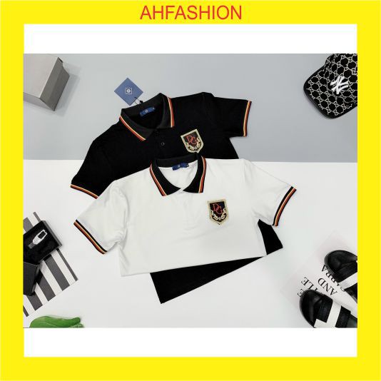 Áo thun nam polo cotton co dãn thêu logo vải đẹp mẫu mới cao cấp AHFASHION