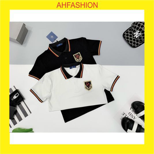 Áo thun nam cổ bẻ tay ngắn POLO họa tiết vải cotton mát,chuẩn form,dày dặn,trẻ trung-AHFASHION