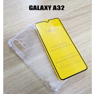 Bộ ốp lưng dẻo chống sốc kính cường lực Samsung Galaxy A32 4G