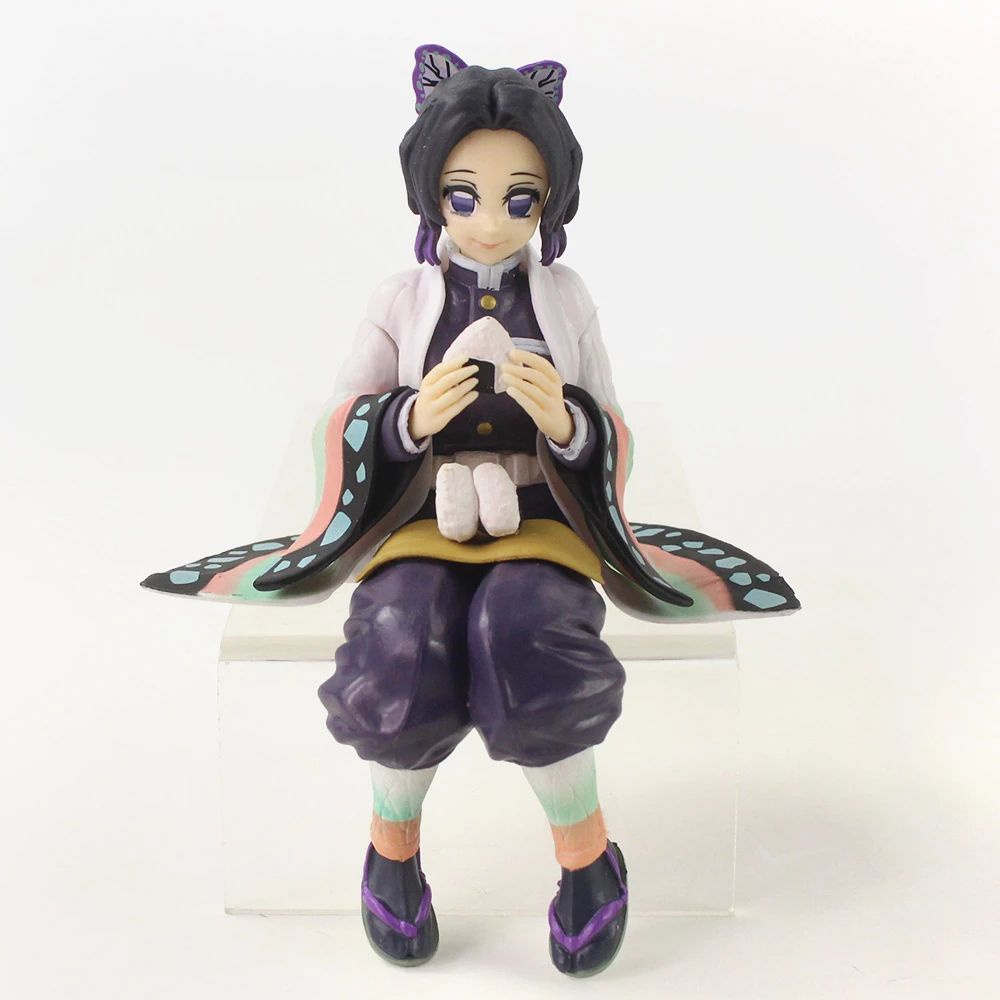 BERNARDO Cute Model Toys Collectible Moldel Anime Figures Demon Slayer Action Figure Shinobu Nezuko Q Version Dolls Ornaments Sitting position PVC PVC Model Dolls