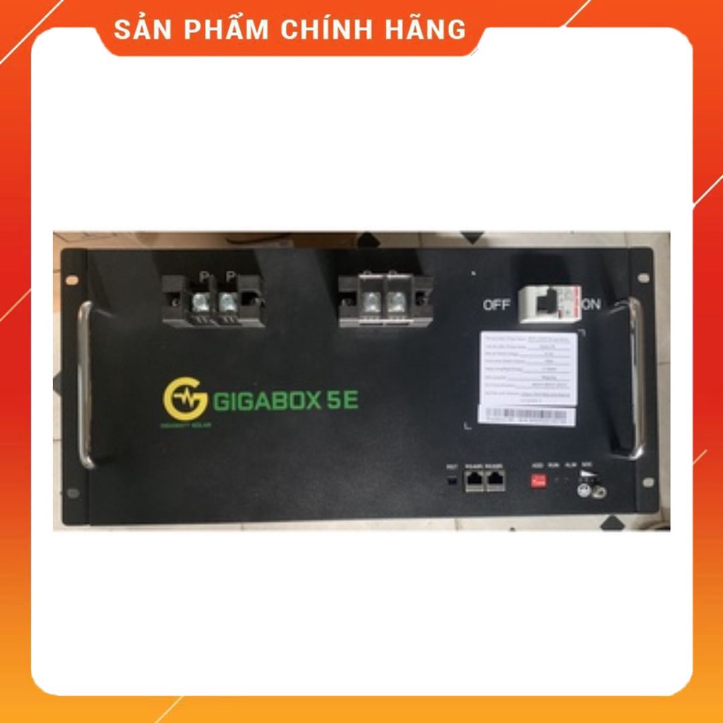 Pin lưu trữ Lithium 5kwh GIGABOX 5E LiFePo4 - 51.2V/100Ah
