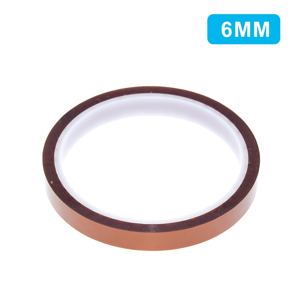 Cuộn băng keo polyimide chịu nhiệt cao kích thước 33m x 5-40mm 10mm