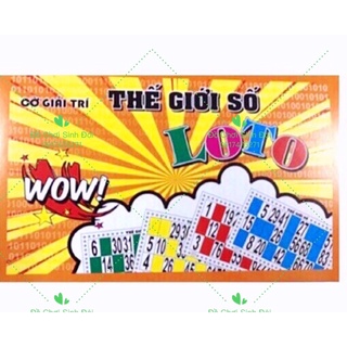 cờ lô tô bằng gỗ - con cờ số rõ - trò chơi giải trí