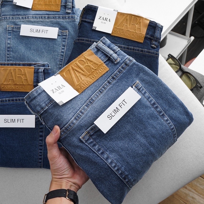 Quần jean nam cao cấp - ống ôm - jean co giản thời trang