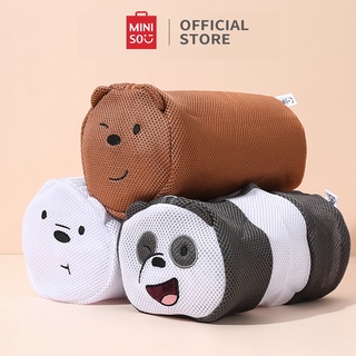 Túi Giặt Hình Gấu We Bare Bears Miniso tiện lợi dễ thương 27x15cm giao màu ngẫu nhiên