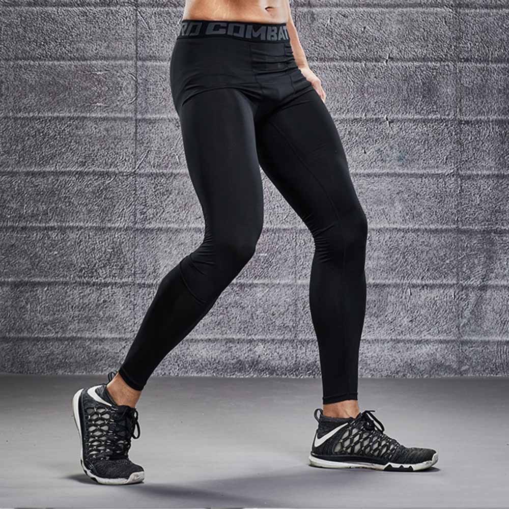 Quần Giữ Nhiệt Nam Pro Combat, Quần Legging Chơi Bóng Đá, Thể Thao Dáng Dài Nhập Khẩu Jun Sport