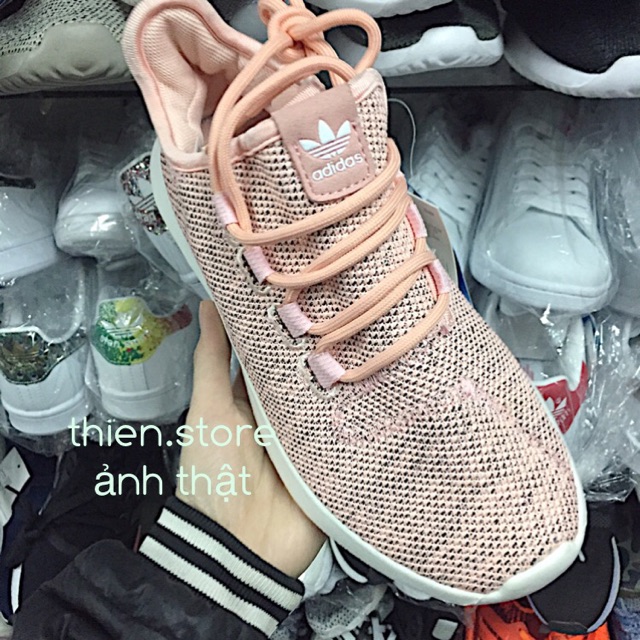 (ẢNH THẬT) Giày Adidas tubular shadow hồng cam