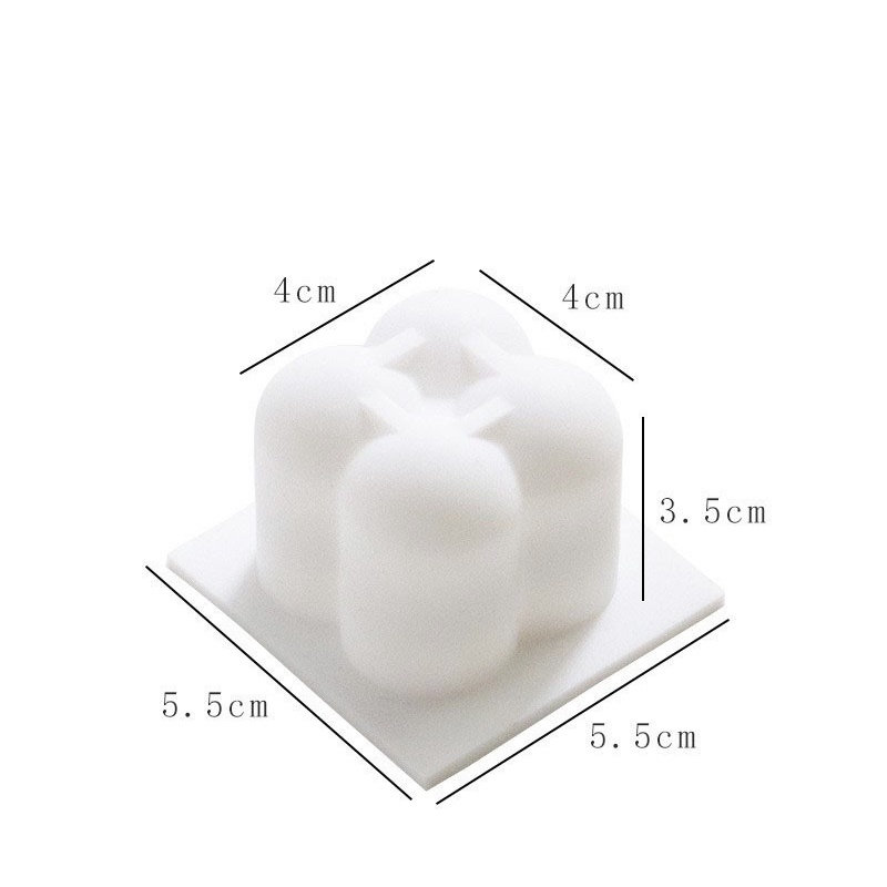 Khuôn silicon rubik 3D (nhiều hình)