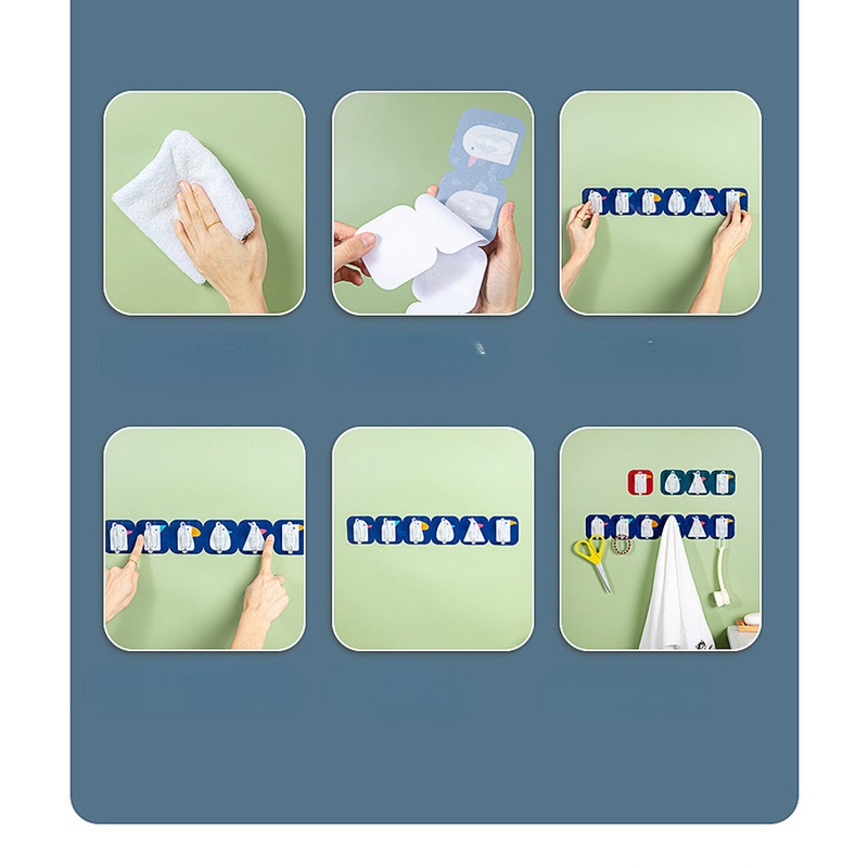 Móc Treo Đồ Dùng Nhà Bếp Gắn Tường Đa Năng Tiện Dụng