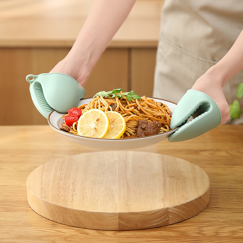 1pc Kẹp Cầm Tay Bằng Silicone Cách Nhiệt Chống Bỏng Dành Cho Nhà Bếp