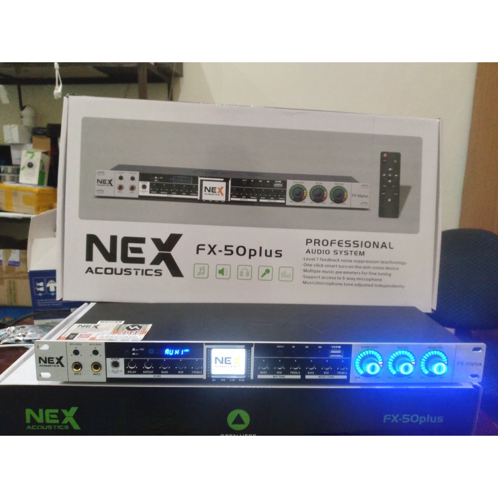Vang cơ karaoke chuyên nghiệp NEX FX30 Plus fx50 plus Vang cơ Karaoke vang cơ Nex FX30plus có remote điều khiển