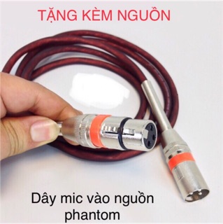Nguồn Phantom 48V cho mic thu âm( tặng dây Canon )
