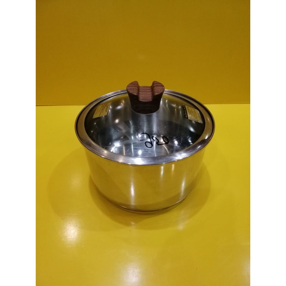 Thố inox nội địa Nhật, size 21cm, cao 12cm (mã 950), Dùng được bếp từ