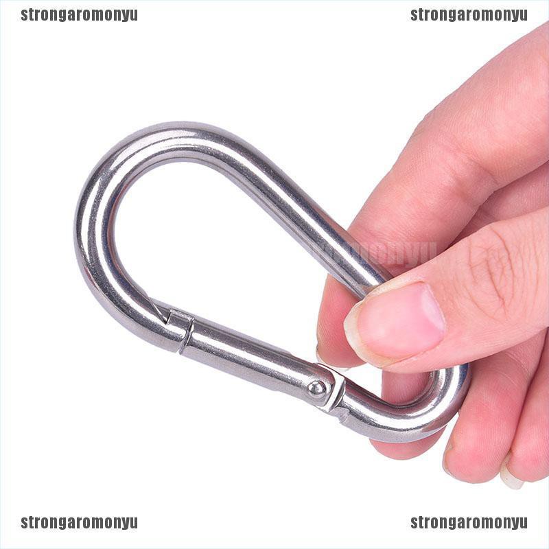 Móc khóa carabiner lò xo bằng thép không gỉ 304