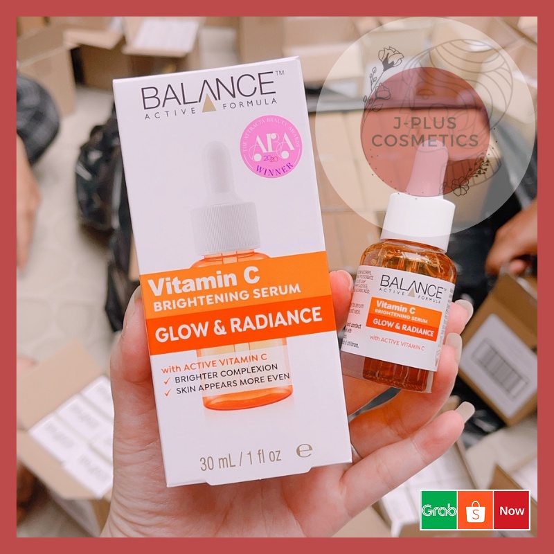 Tinh Chất Balance Active Formula Vitamin C Brightening Serum 30ml [Tặng Gel Rửa Tay]