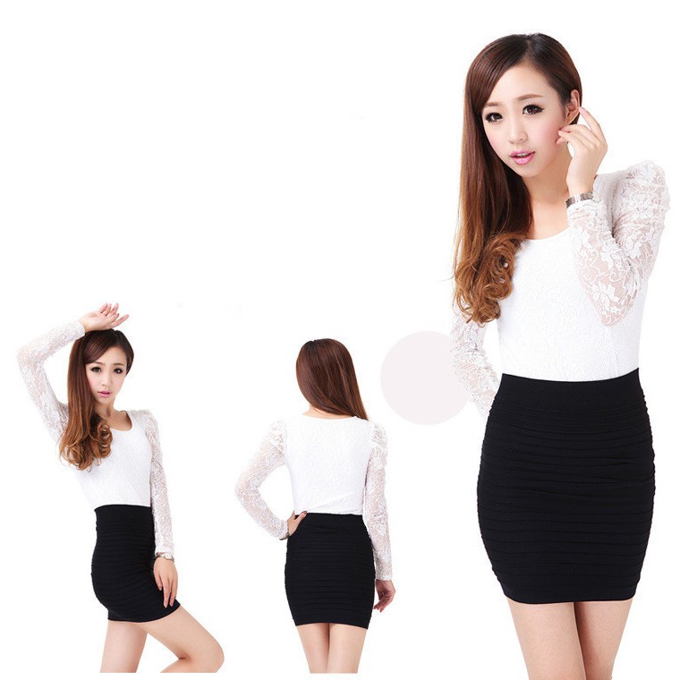 Chân váy bút chì chất len mỏng co dãn 4 chiều rất dễ chịu khi mặc 💖 | BigBuy360 - bigbuy360.vn