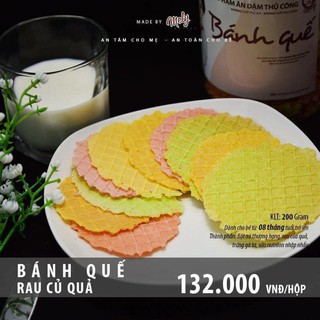 Bánh ăn dặm rau củ quả Mely dạng bánh quế