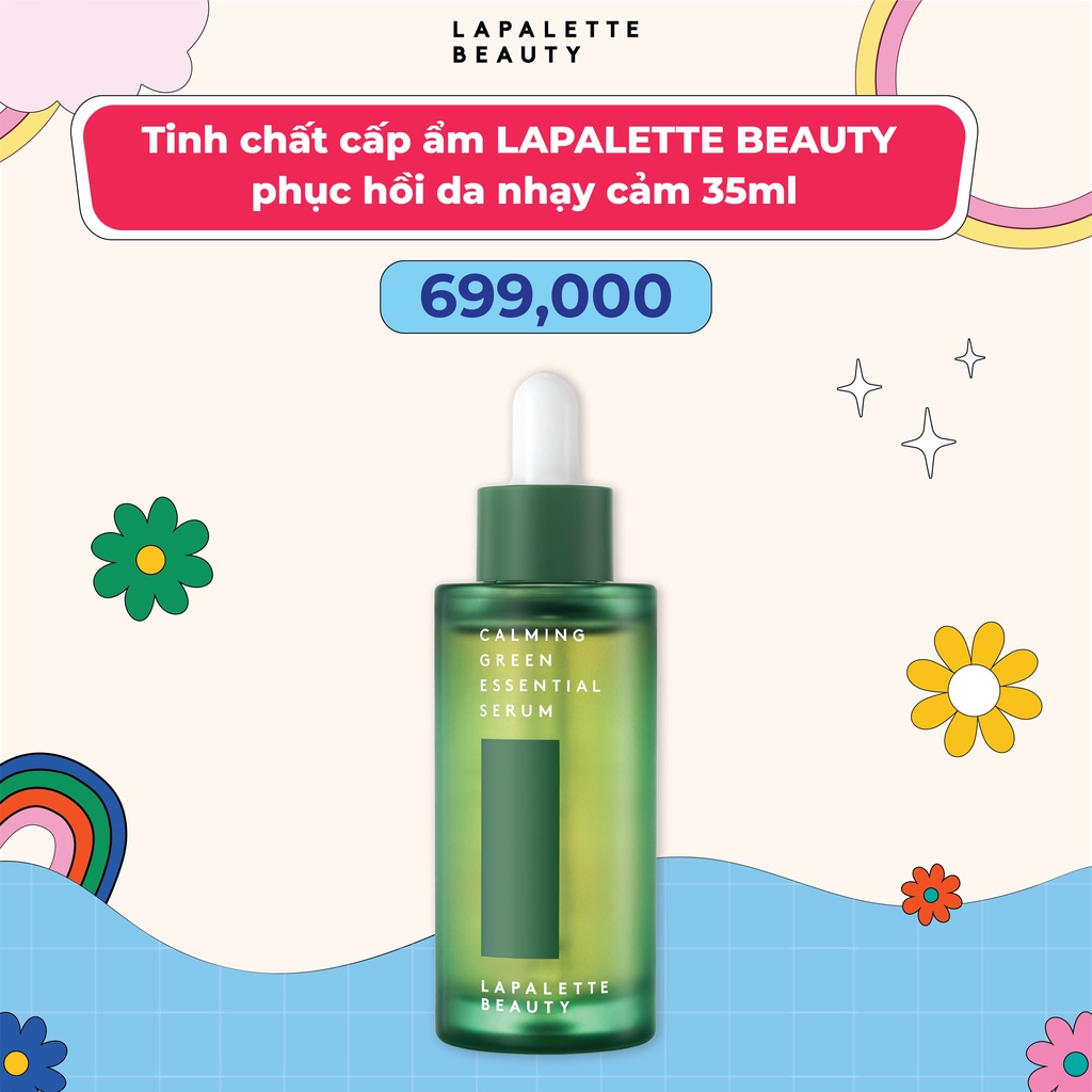 Tinh chất cấp ẩm LAPALETTE BEAUTY phục hồi da nhạy cảm Calming Green Essential Serum 35ml