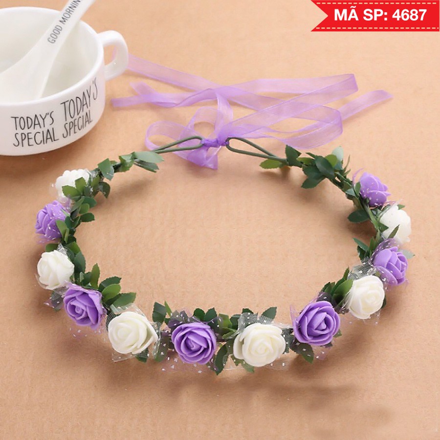 11 Mẫu vòng hoa đội đầu cho bé xinh như mộng ❤️FREESHIP❤️Vòng hoa đội đầu chụp ảnh kỷ yếu lung linh đẹp mê hồn