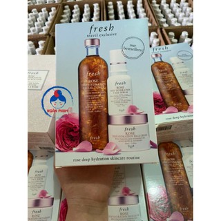 [Đủ bill] Set Fresh 3 món toner 250ml + kem dưỡng 50ml + serum 30ml