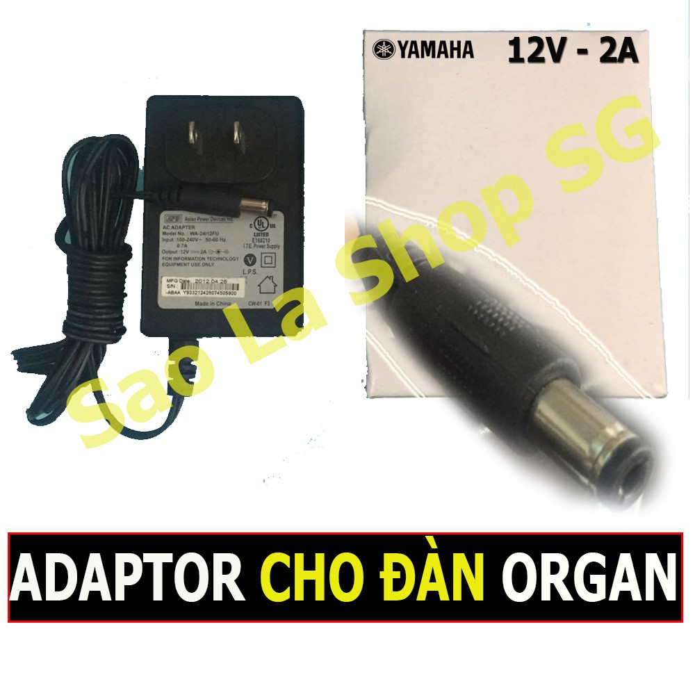 Adaptor Cho Đàn Organ Yamaha / Casio (12V-2A)