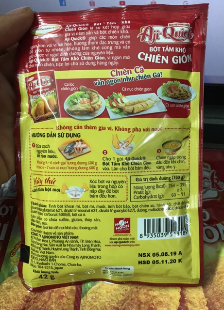 Bột chiên gà , chiên cánh gà , chiên đùi gà