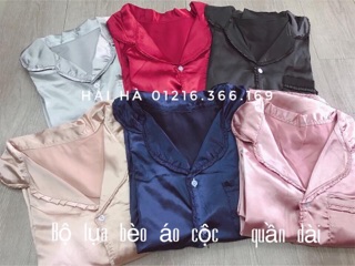 Set lụa cộc tay