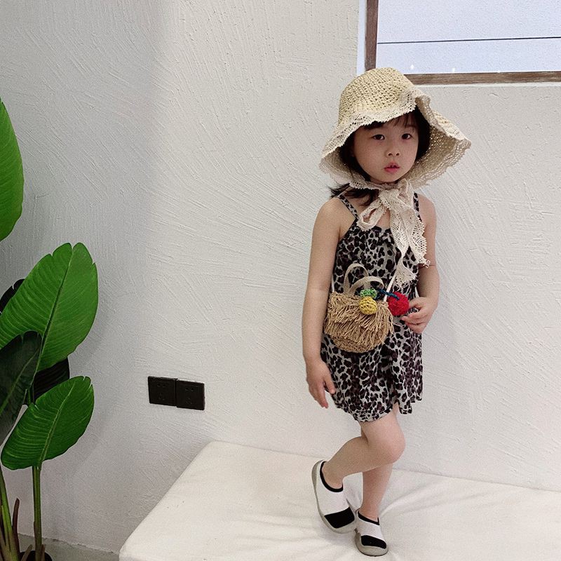 Baby Girl Dress Cotton Summer Korean Cute Floral Print Skirts Sweet Children slip Dresses