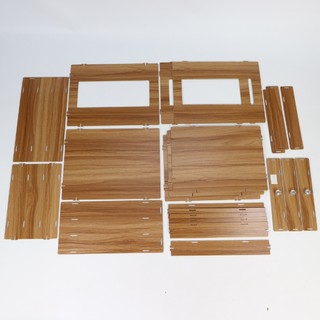 Hộp Gỗ 3 Ngăn Kingstar KS16 Đựng Văn Phòng Phẩm Decor Bàn Làm Việc