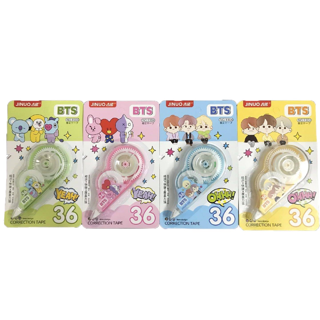 Bút xóa kéo phong cách BT21 độc đáo