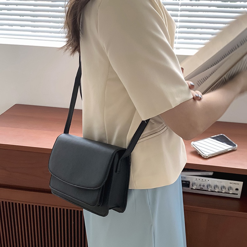 Túi Đeo Chéo Hình Vuông Nhỏ Nhiều Lớp Phong Cách Hàn Quốc Cổ Điển Thời Trang Cho Nữ