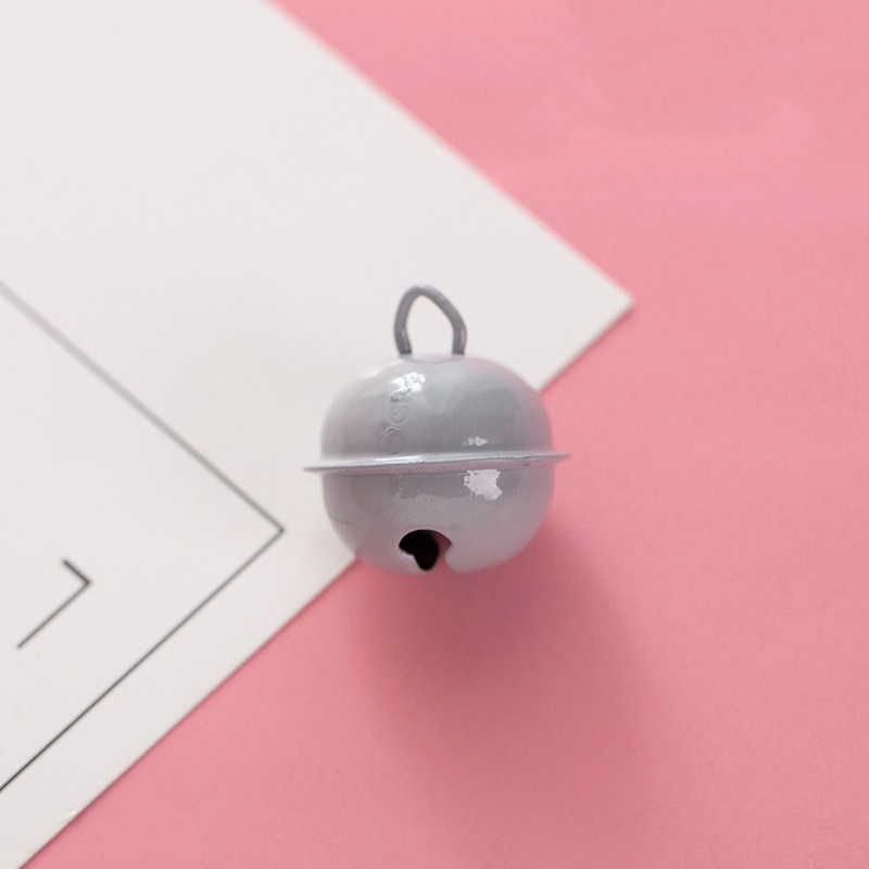 Set 10 chuông kim loại màu sắc ngọt ngào trang trí móc khóa / quần áo cho thú cưng 22mm