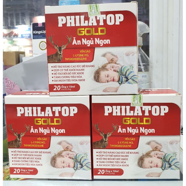 Combo 3 Hộp Phylatop  Gold Ăn Ngủ Ngon - Hộp 20 ống