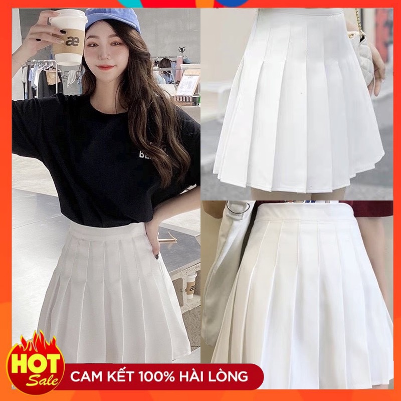 Chân váy xếp ly Tennis dáng ngắn - Chân Váy Xếp Ly Ngắn Dáng Xòe Lưng Cạp Cao Xinh Đẹp Thanh Lịch Thebeautyhouse99 N06