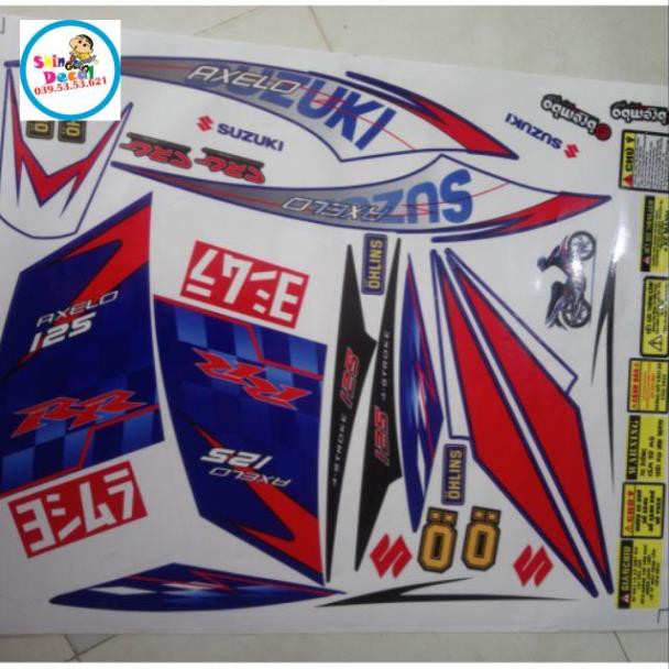 Tem rời Axelo RR trắng xanh