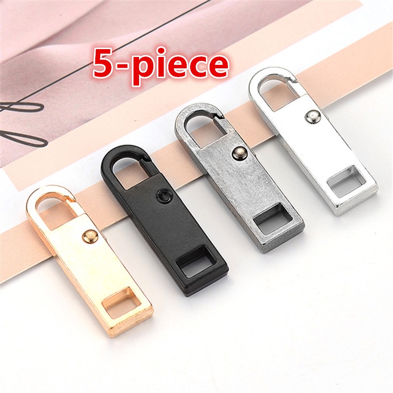 Set 5 Khóa Kéo Kim Loại Có Thể Tháo Rời Cho Quần Áo / Túi Xách / Áo Khoác / Giày
