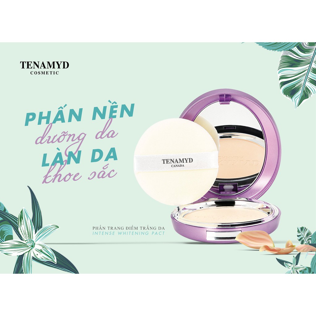 Phấn trang điểm trắng da Collagen - Tenamyd - INTENSE WHITENING PACT