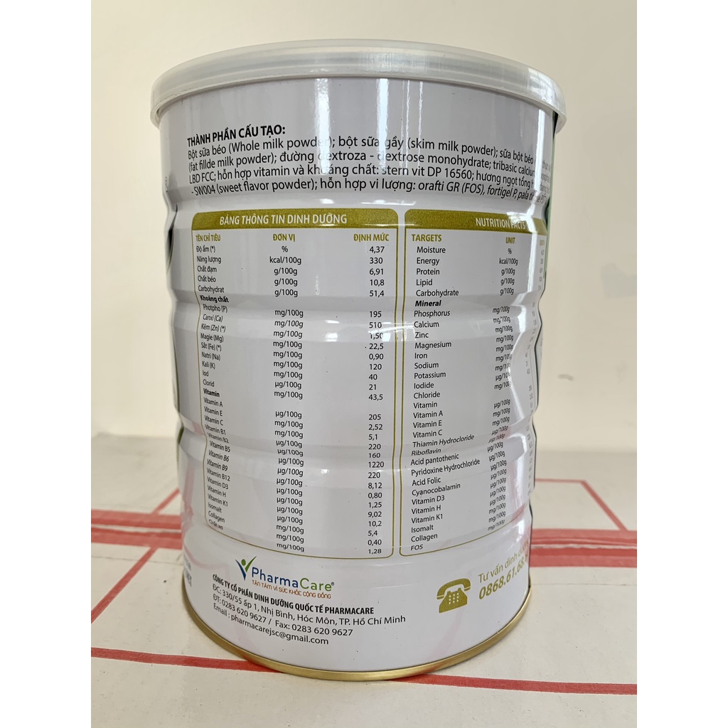 Sữa cho người tiểu đường giúp ổn định đường huyết Bio Nano 900gr