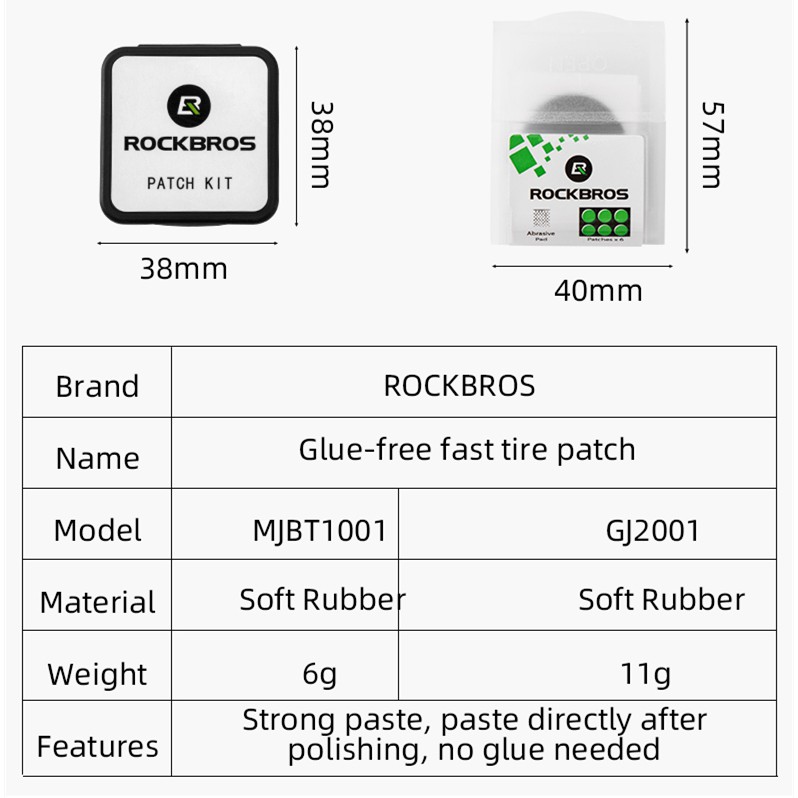 ROCKBROS Bộ Dụng Cụ Vá Lốp Xe Đạp Tiện Lợi