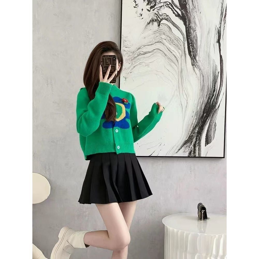 Áo Khoác Cardigan Họa Tiết Thêu Hoa Xinh Xắn Thời Trang Dành Cho Nữ  tao bao